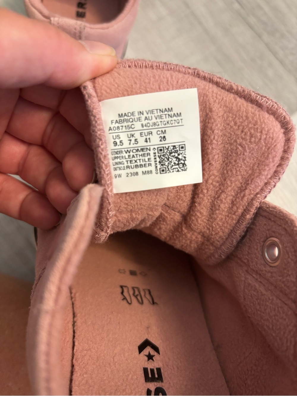 Converse Chuck Taylor Madison Women’s  Suede Pink Sneakers 9.5 A08715C - Picture 5 of 11